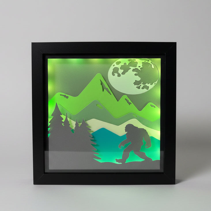 Bigfoot Lighted Shadowbox