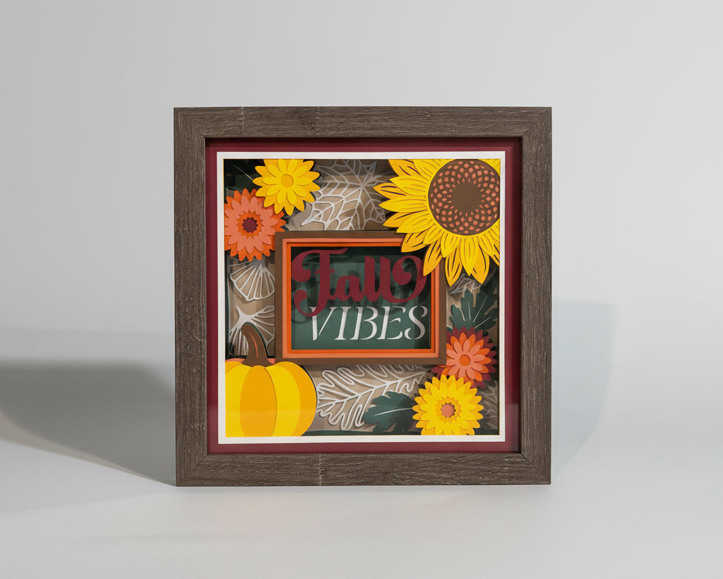 Fall Vibes Lighted Shadowbox
