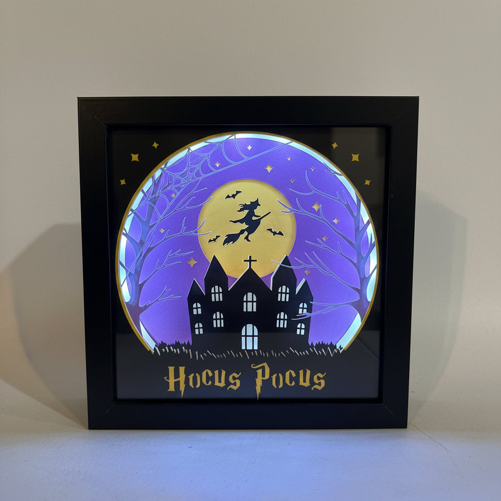 Hocus Pocus Lighted Shadowbox
