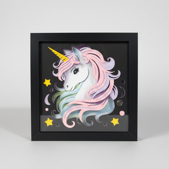 Unicorn Lighted Shadowbox