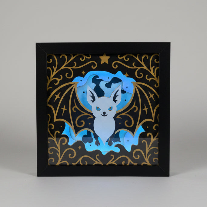 Bats Lighted Shadowbox