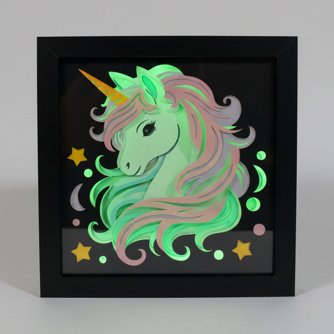 Unicorn Lighted Shadowbox