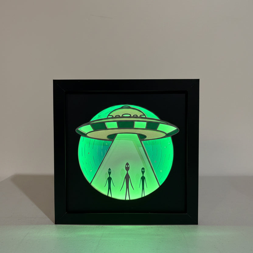 Aliens Lighted Shadowbox