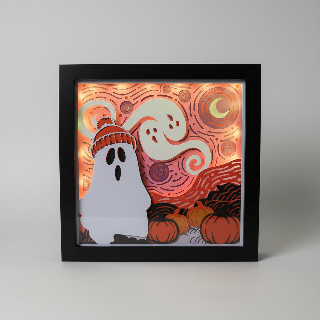 Ghost Art Lighted Shadowbox