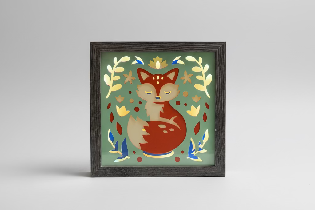 Fox Lighted Shadowbox